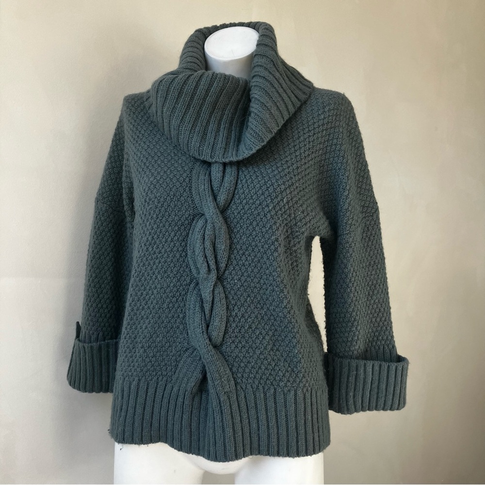 Talbots | Petite Chunky Cable Knit Cowl Neck Sweater